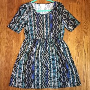 ZigZag Stripe Boutique Medium Babydoll Tunic
